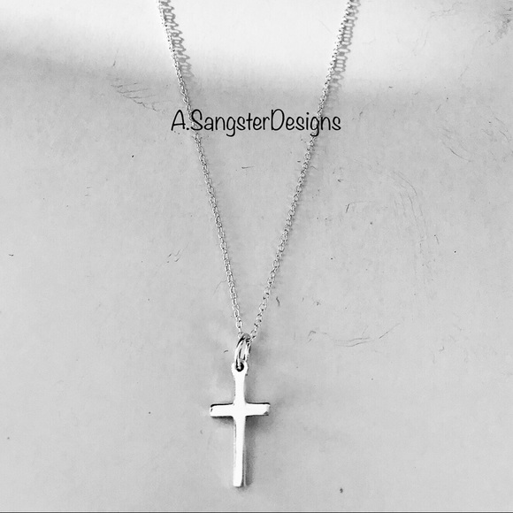 Sterling Silver Cross Necklace - Picture 1 of 1